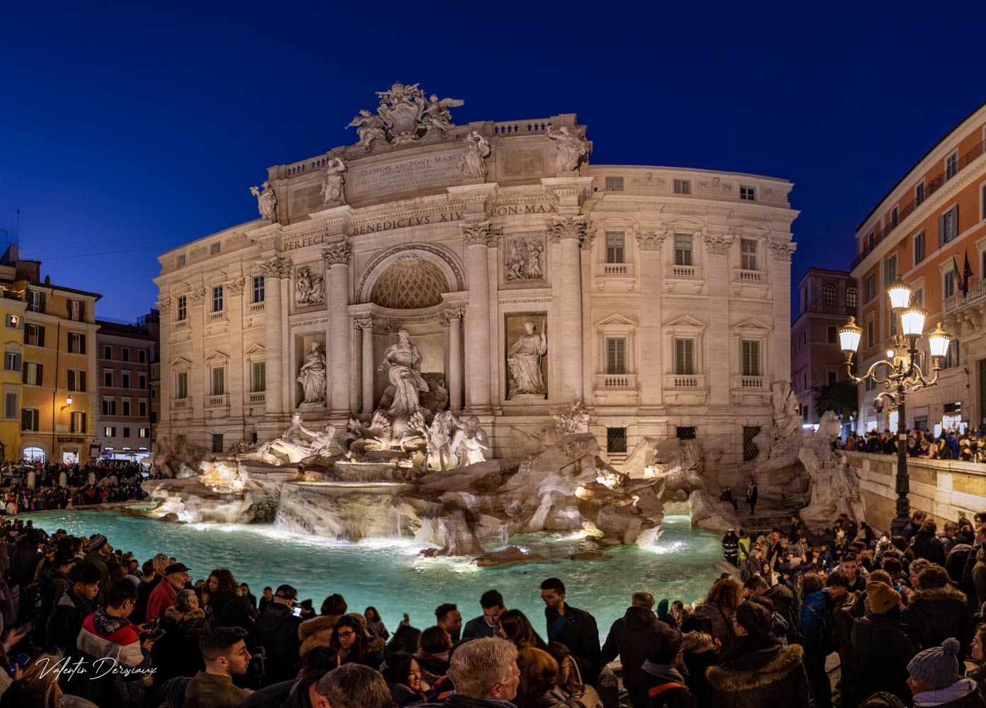 La Fontaine de Trevis de nuit